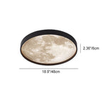 Modern Metal Flush Mount Ceiling Light With Remote Dimming — Greenwich Home & Living