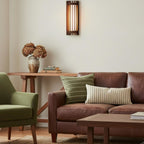 Contemporary Acrylic and Wood Wall Light With Tri-Color Lighting — Greenwich Home & Living