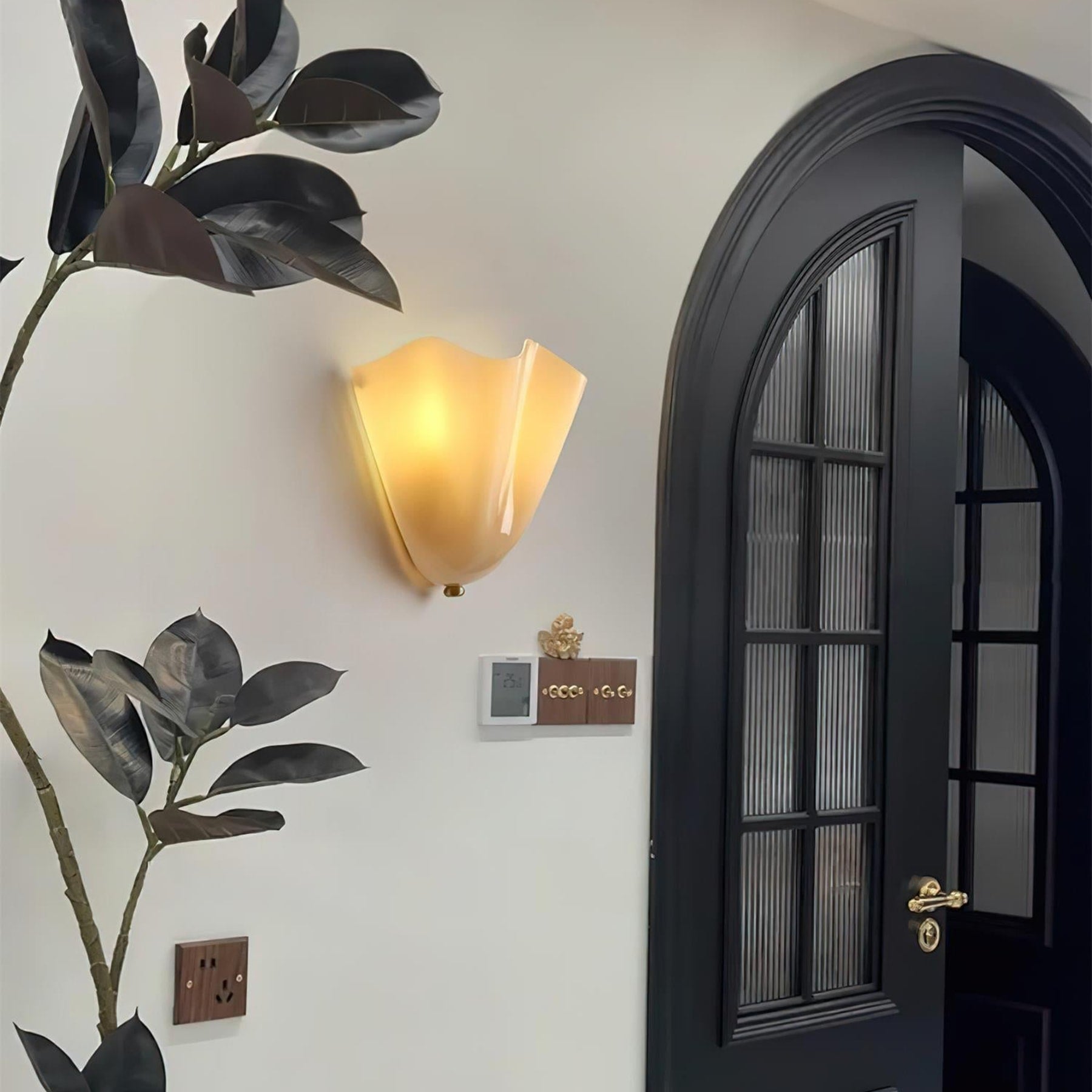 Retro Glass Wall Light With Warm Glow for Living Room and Hallway — Greenwich Home & Living