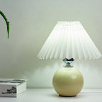 Contemporary Ceramic Table Lamp With Fabric Shade for Living Room — Greenwich Home & Living