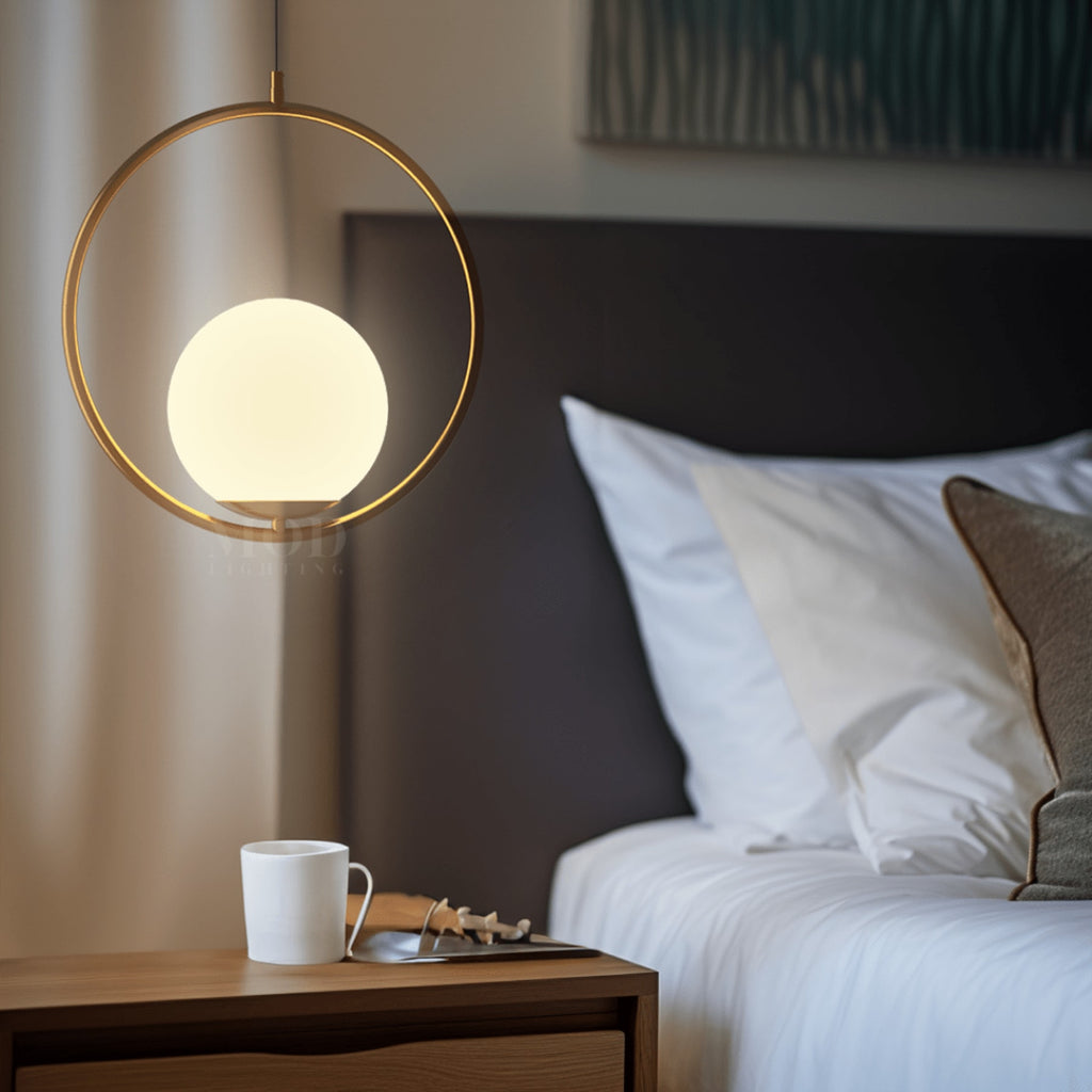 Modern Aluminum Pendant Light With Dual-Color LED for Dining Room in Style A - 30cm (12″) × 30cm (12″) × 15cm (6″) — Greenwich Home & Living