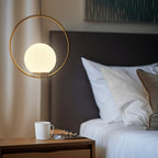 Modern Aluminum Pendant Light With Dual-Color LED for Dining Room in Style A - 30cm (12″) × 30cm (12″) × 15cm (6″) — Greenwich Home & Living