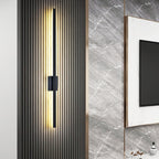 Minimalist Iron Linear Wall Light With Integrated LED for Living Room — Greenwich Home & Living