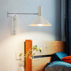 Retro Metal Wall Light With Tri-Color Lighting for Bedroom — Greenwich Home & Living
