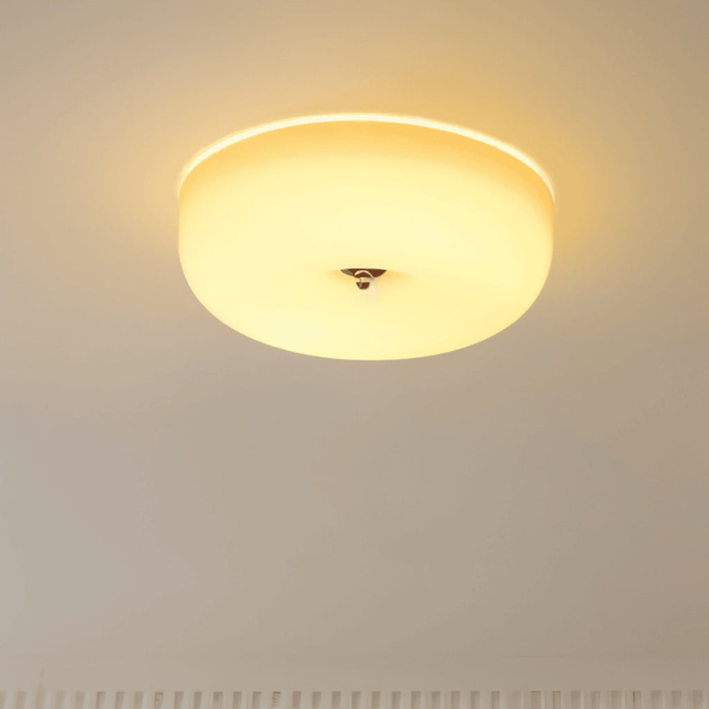 Retro Glass Flush Mount Ceiling Light With Selectable Color Temperature for Living Room — Greenwich Home & Living