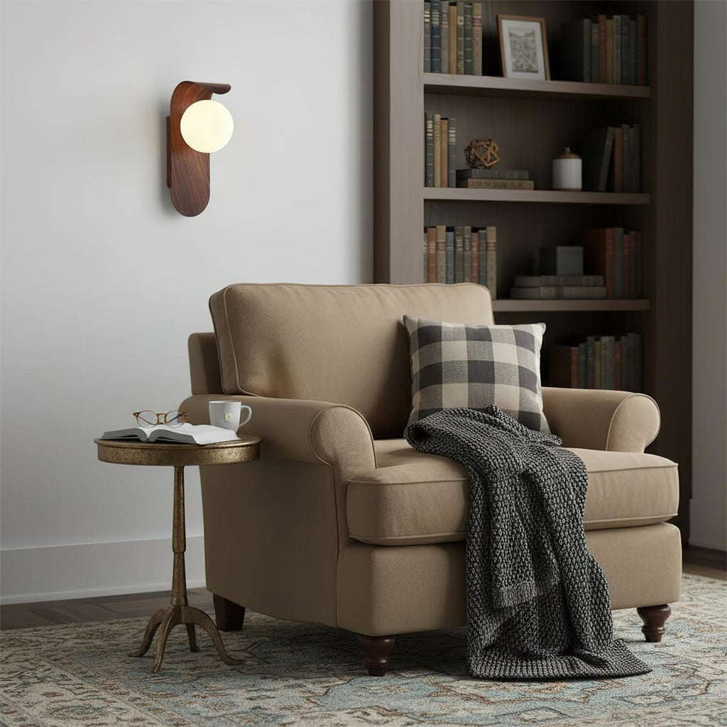 Minimalist Wood Wall Light With Tri-Color Changing Glow — Greenwich Home & Living