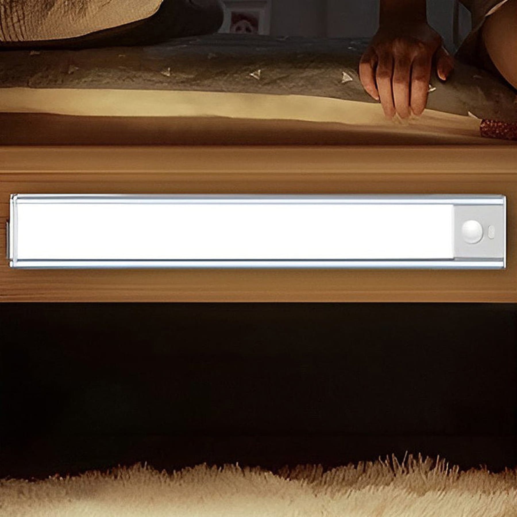 Minimalist Aluminum LED Under-Cabinet Ceiling Light With Stepless Dimming — Greenwich Home & Living