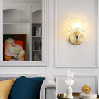 Contemporary Glass Wall Light With Warm Glow for Living Room — Greenwich Home & Living