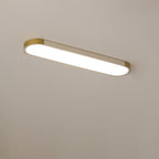 Modern Linear Metal Flush Mount Ceiling Light With Dimmable Remote — Greenwich Home & Living