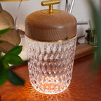 Contemporary Glass Table Lamp With Adjustable Color Temperature — Greenwich Home & Living