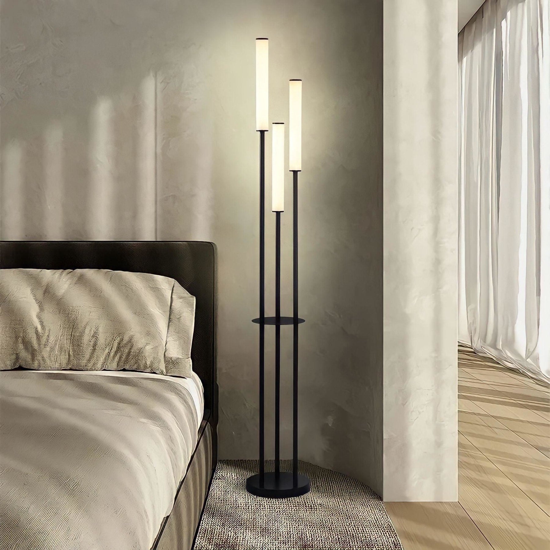 Minimalist Metal Floor Lamp for the Living Room in Black — Greenwich Home & Living