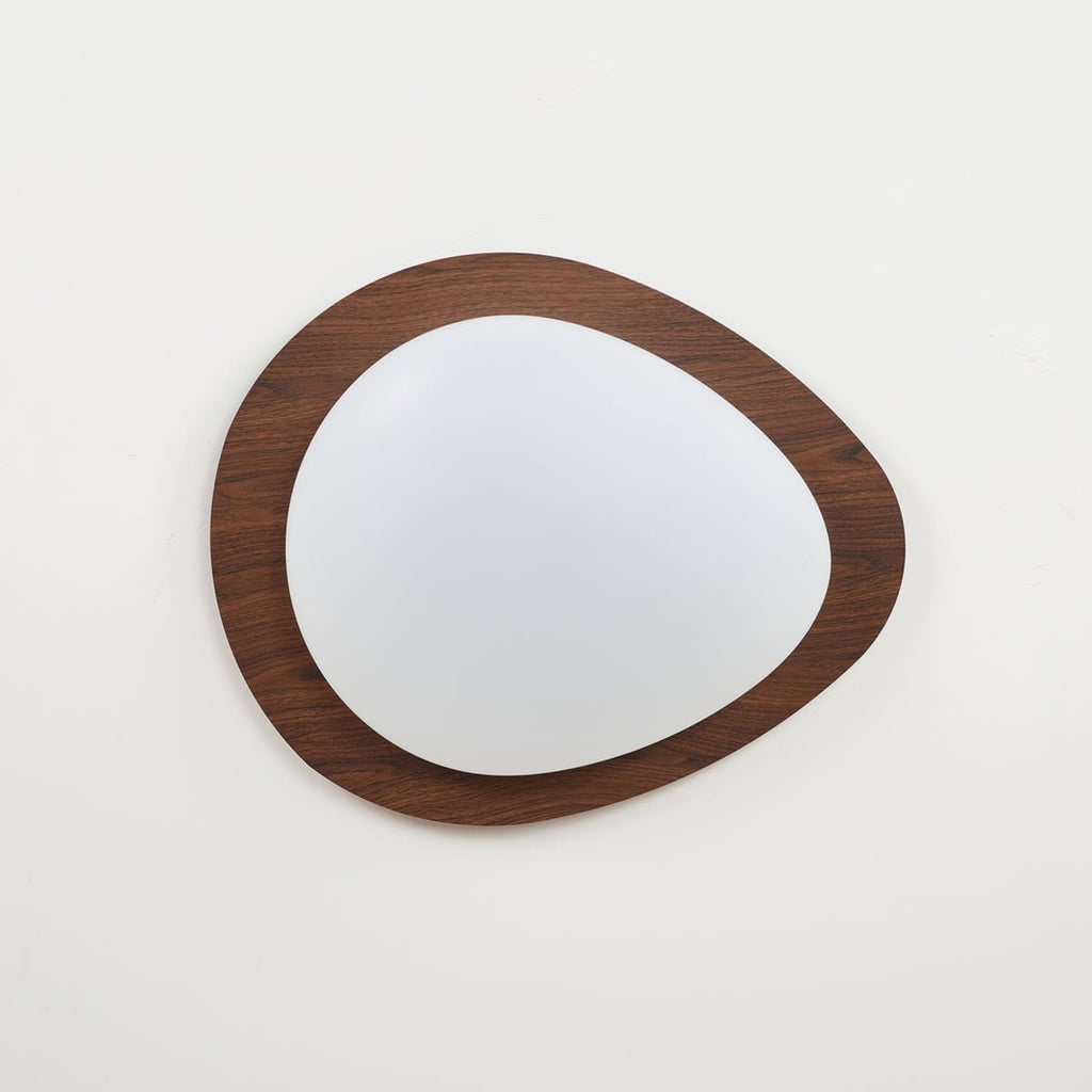 Scandinavian Wood Flush Mount Ceiling Light With Adjustable Color Temperature — Greenwich Home & Living