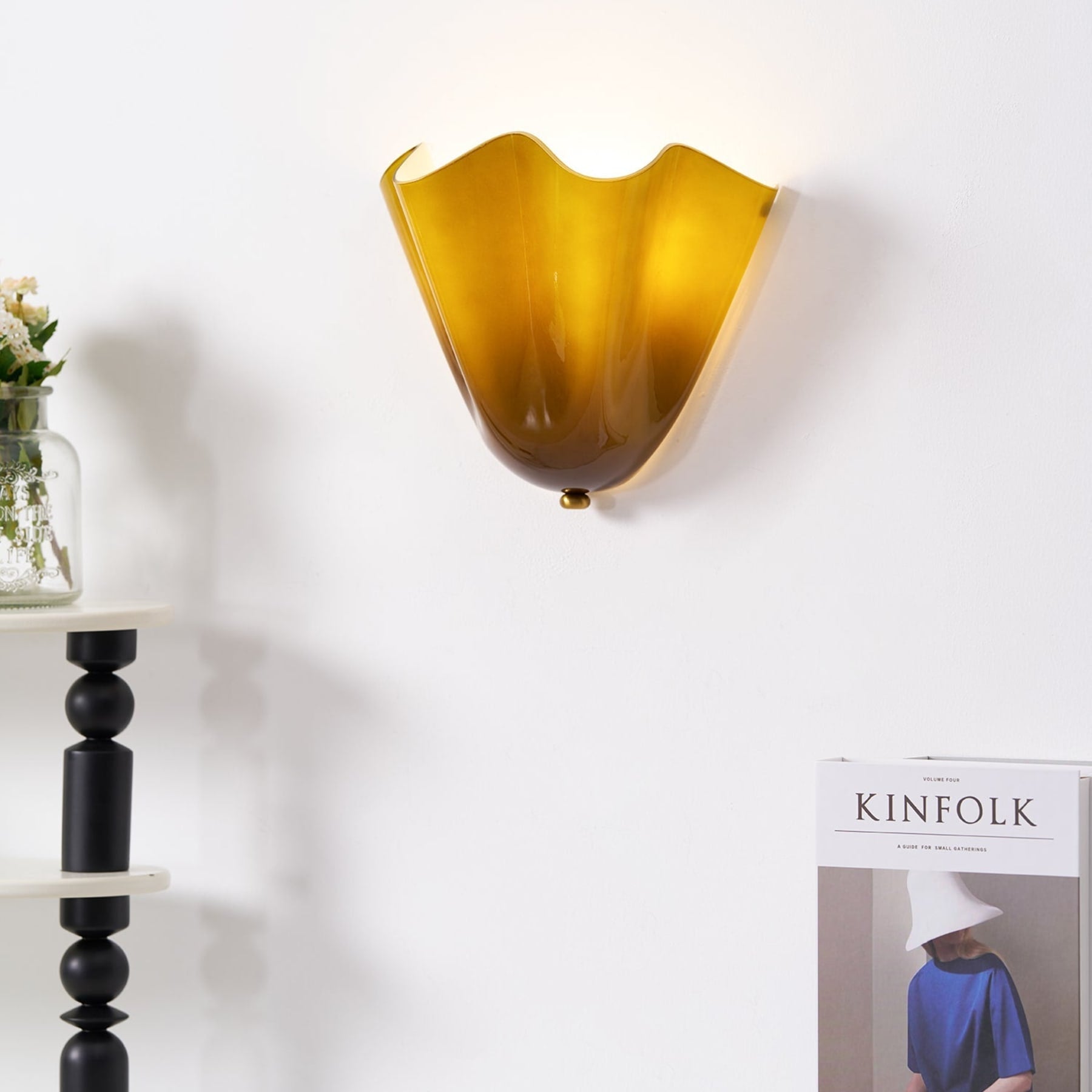 Retro Glass Wall Light With Warm Glow for Living Room and Hallway — Greenwich Home & Living