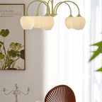 Retro Metal and Glass Chandelier With Selectable Color Light for Living and Dining Rooms — Greenwich Home & Living