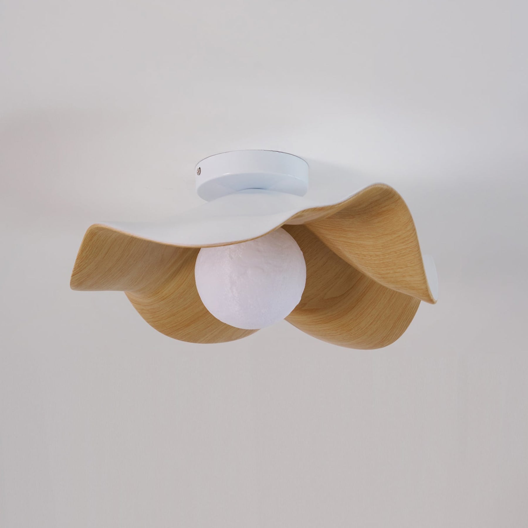 Scandinavian Resin Ceiling Light With Three-Color Light for Living Room — Greenwich Home & Living