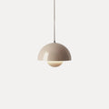 Modern Metal Pendant Light With Adjustable Color Temperature in Beige Gray — Greenwich Home & Living