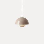 Modern Metal Pendant Light With Adjustable Color Temperature in Beige Gray — Greenwich Home & Living