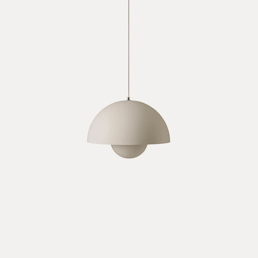 Modern Metal Pendant Light With Adjustable Color Temperature in Matte Beige — Greenwich Home & Living