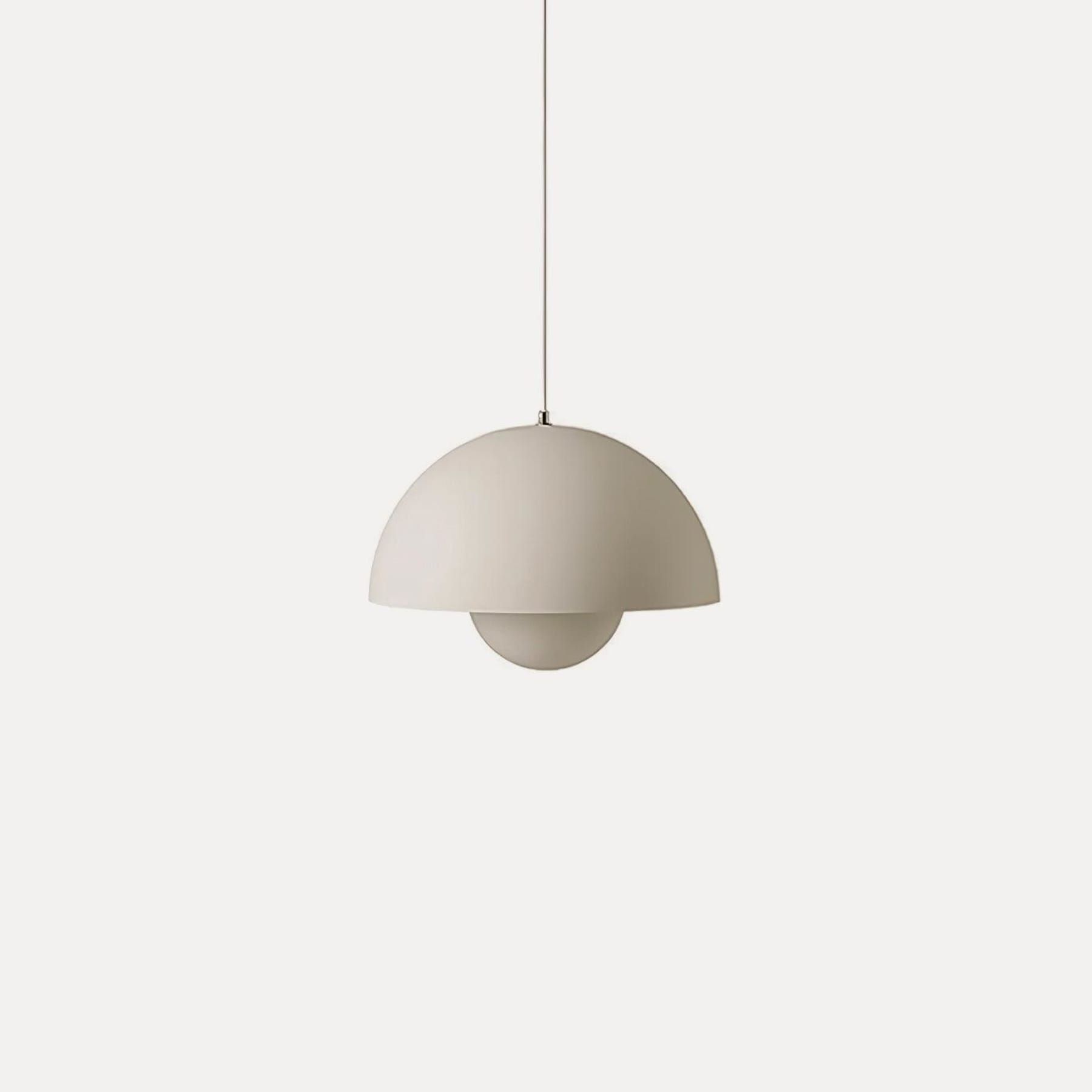 Modern Metal Pendant Light With Adjustable Color Temperature in Matte Beige — Greenwich Home & Living
