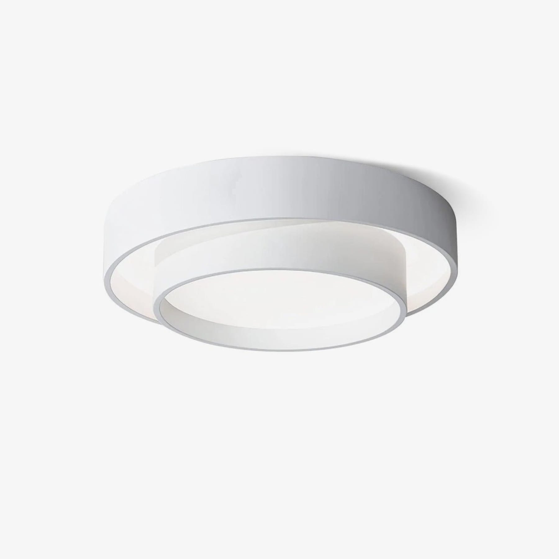Minimalist Metal Flush Mount Ceiling Light With Bright Daylight LED — Greenwich Home & Living