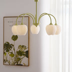 Retro Metal and Glass Chandelier With Selectable Color Light for Living and Dining Rooms — Greenwich Home & Living