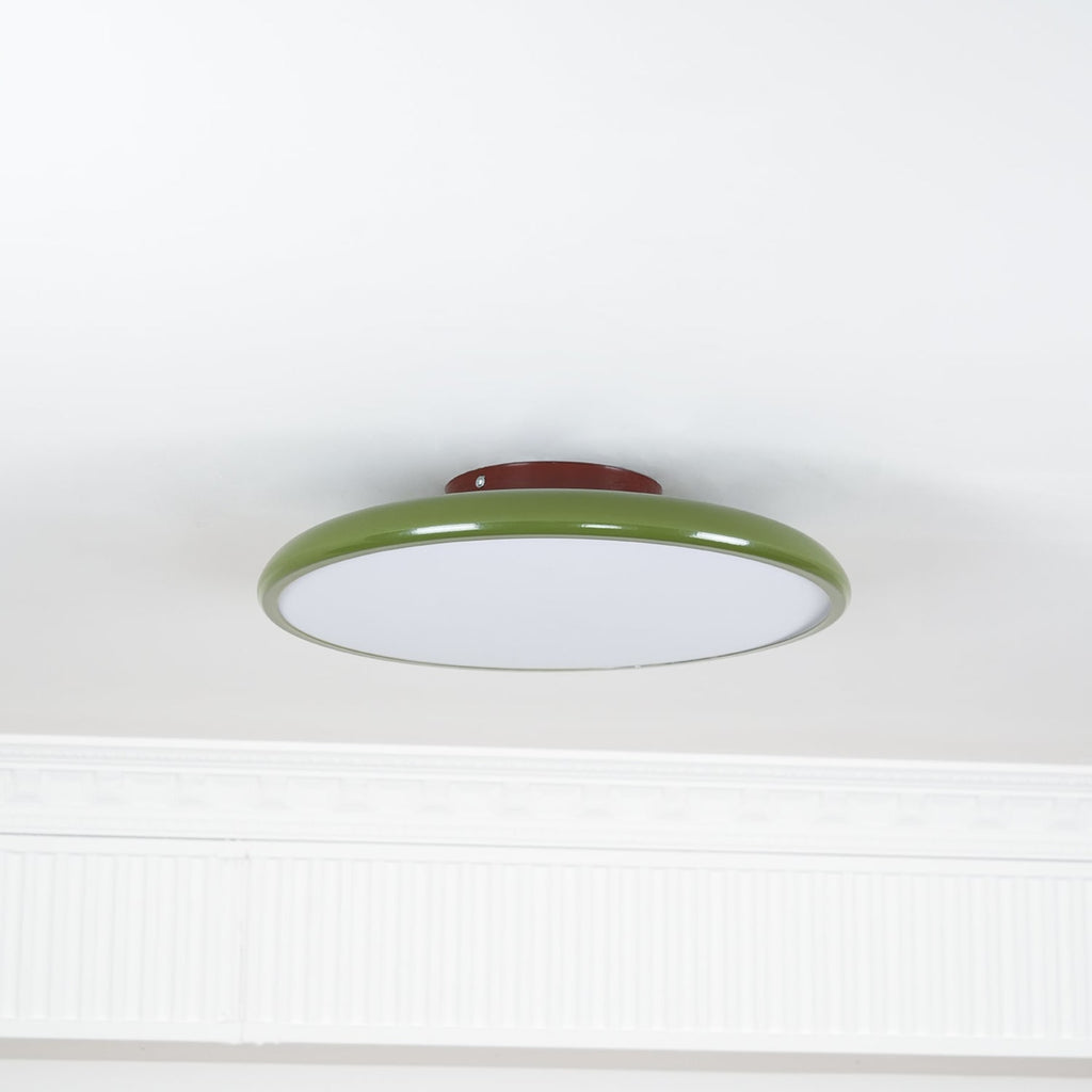 Retro Metal Semi-Flush Mount Ceiling Light With Three-Color Light — Greenwich Home & Living