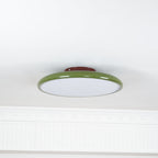 Retro Metal Semi-Flush Mount Ceiling Light With Three-Color Light — Greenwich Home & Living