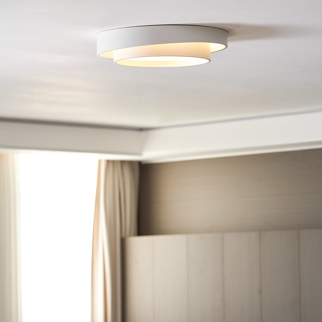 Minimalist Metal Flush Mount Ceiling Light With Bright Daylight LED — Greenwich Home & Living