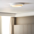 Minimalist Metal Flush Mount Ceiling Light With Bright Daylight LED — Greenwich Home & Living