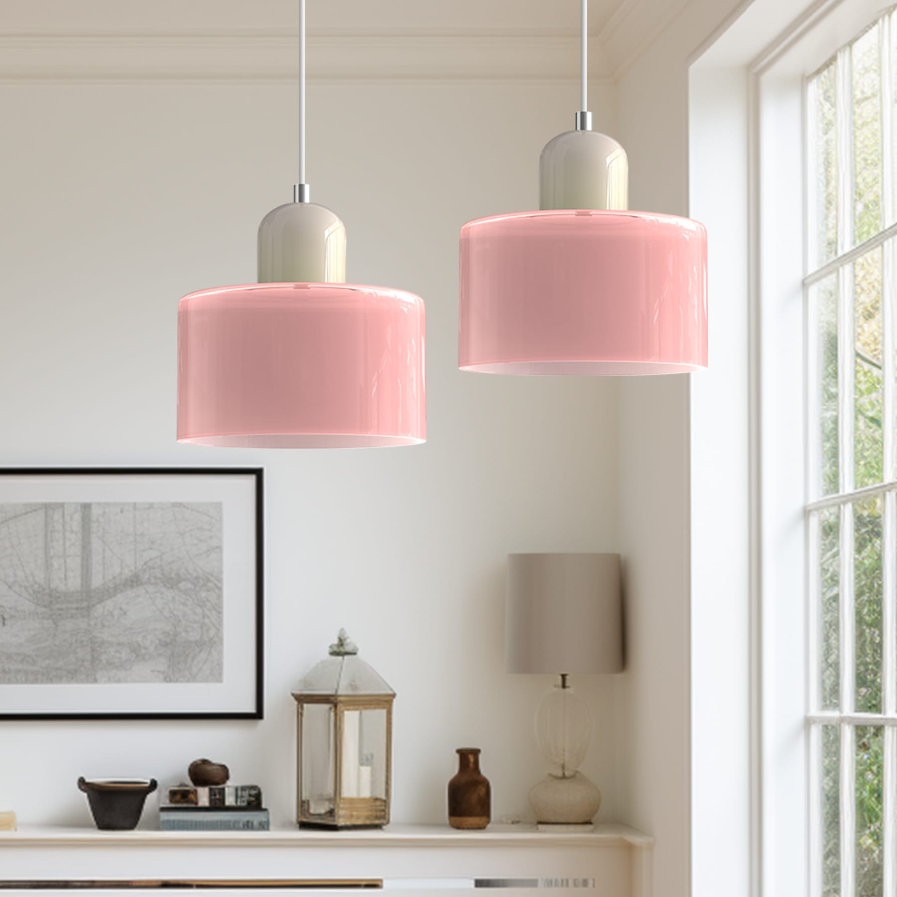 Modern Glass Pendant Light for Dining Room and Kitchen — Greenwich Home & Living