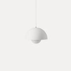 Modern Metal Pendant Light With Adjustable Color Temperature in Matte White — Greenwich Home & Living