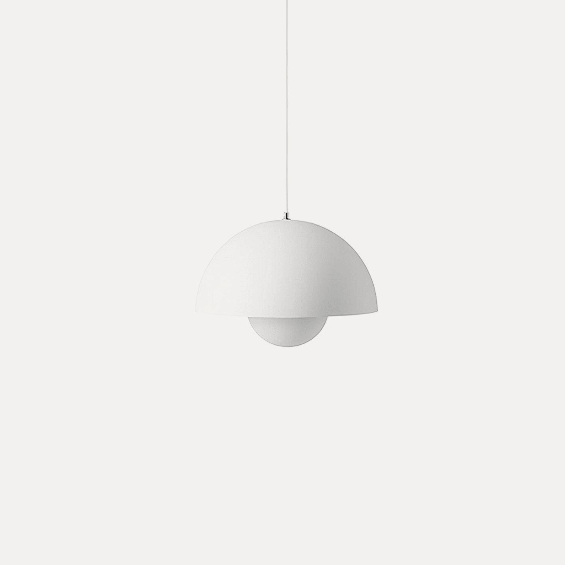 Modern Metal Pendant Light With Adjustable Color Temperature in Matte White — Greenwich Home & Living