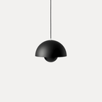 Modern Metal Pendant Light With Adjustable Color Temperature in Matte Black — Greenwich Home & Living