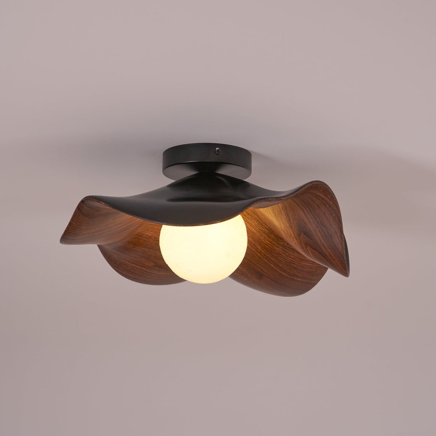 Scandinavian Resin Ceiling Light With Three-Color Light for Living Room — Greenwich Home & Living
