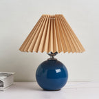 Contemporary Ceramic Table Lamp With Fabric Shade for Living Room — Greenwich Home & Living