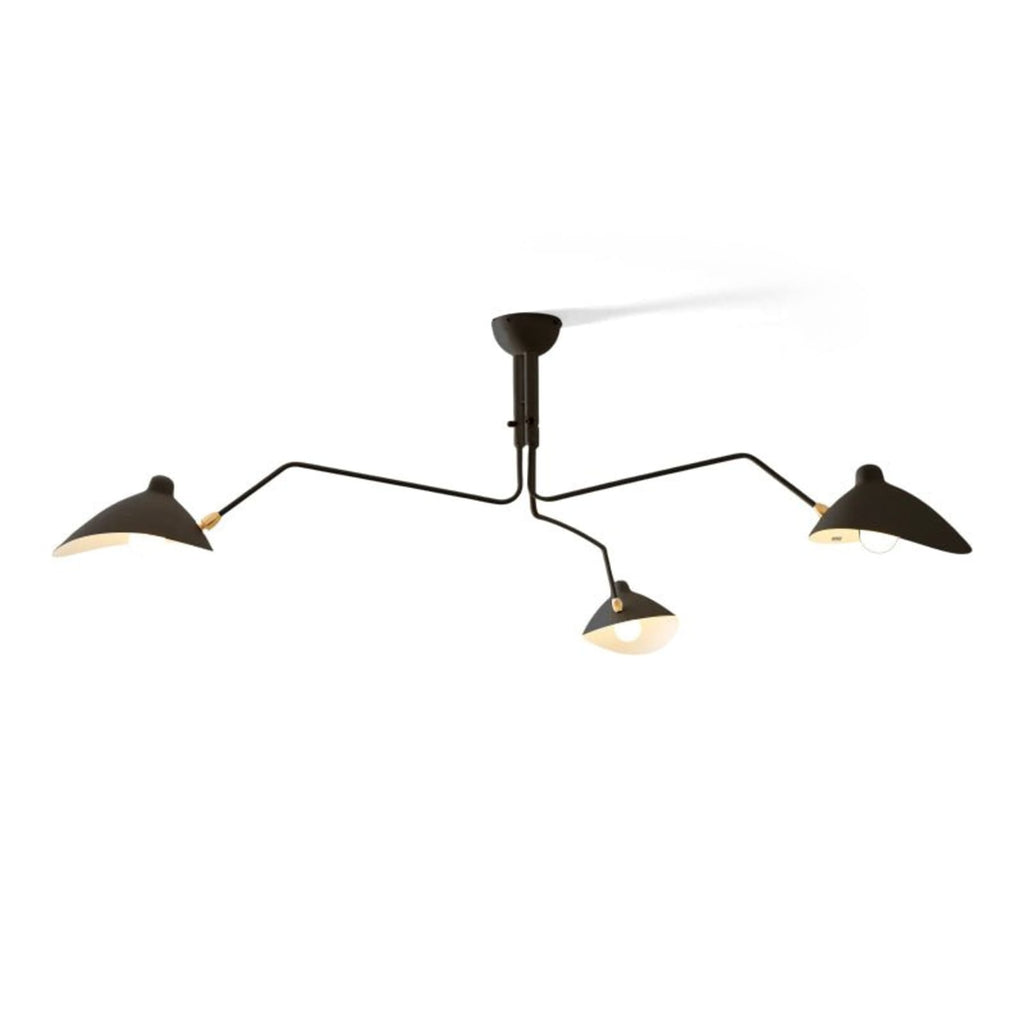 Modern Linear Metal Ceiling Light With Adjustable Color Temperature in Black — Greenwich Home & Living