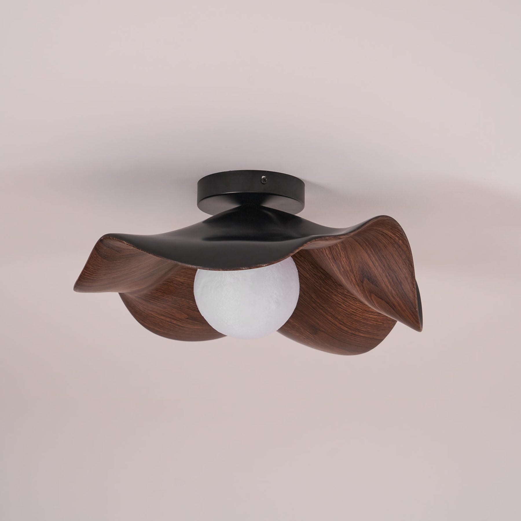 Scandinavian Resin Ceiling Light With Three-Color Light for Living Room — Greenwich Home & Living