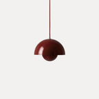 Modern Metal Pendant Light With Adjustable Color Temperature in Red — Greenwich Home & Living