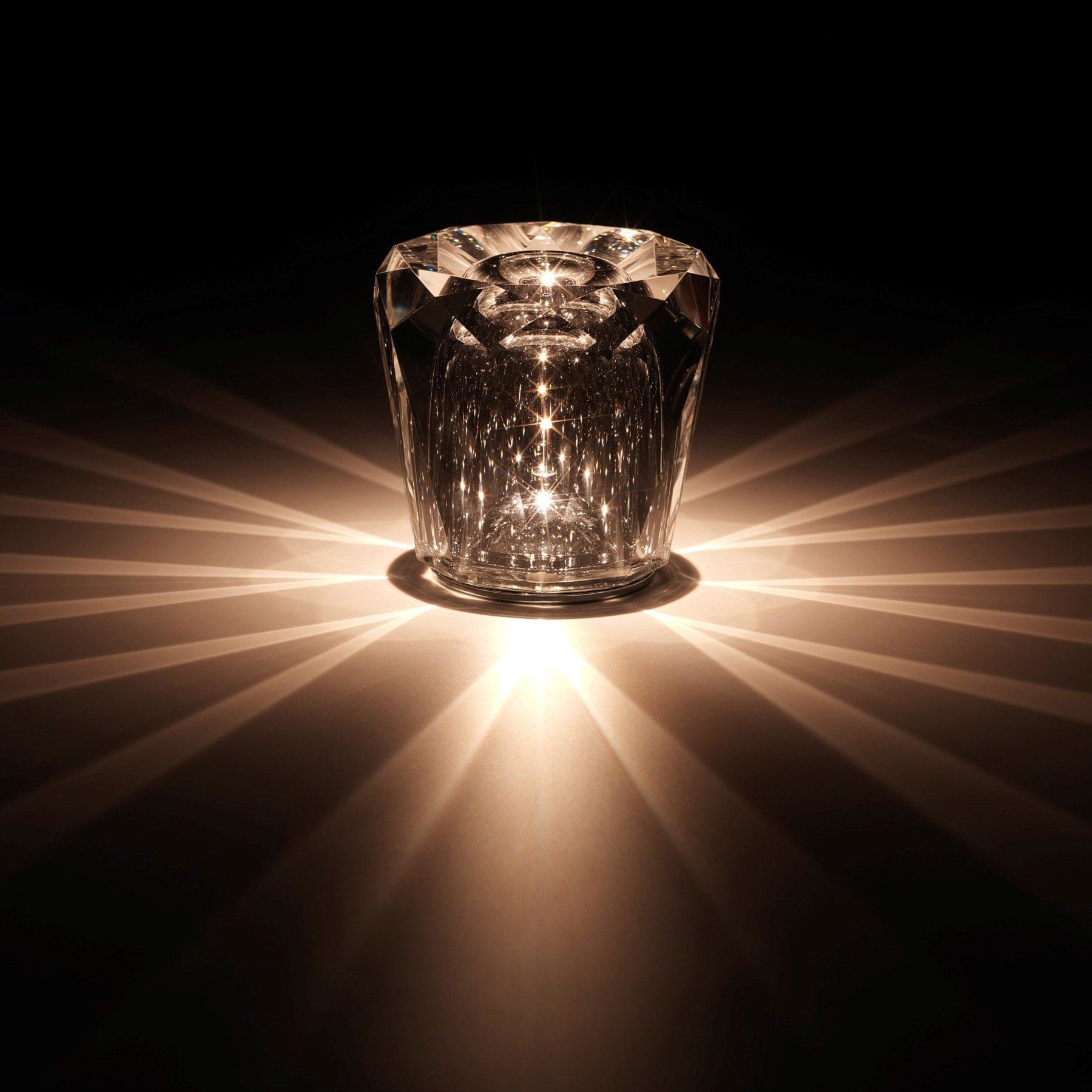 Modern Crystal Table Lamp With Warm Glow For Living Room and Bedroom — Greenwich Home & Living