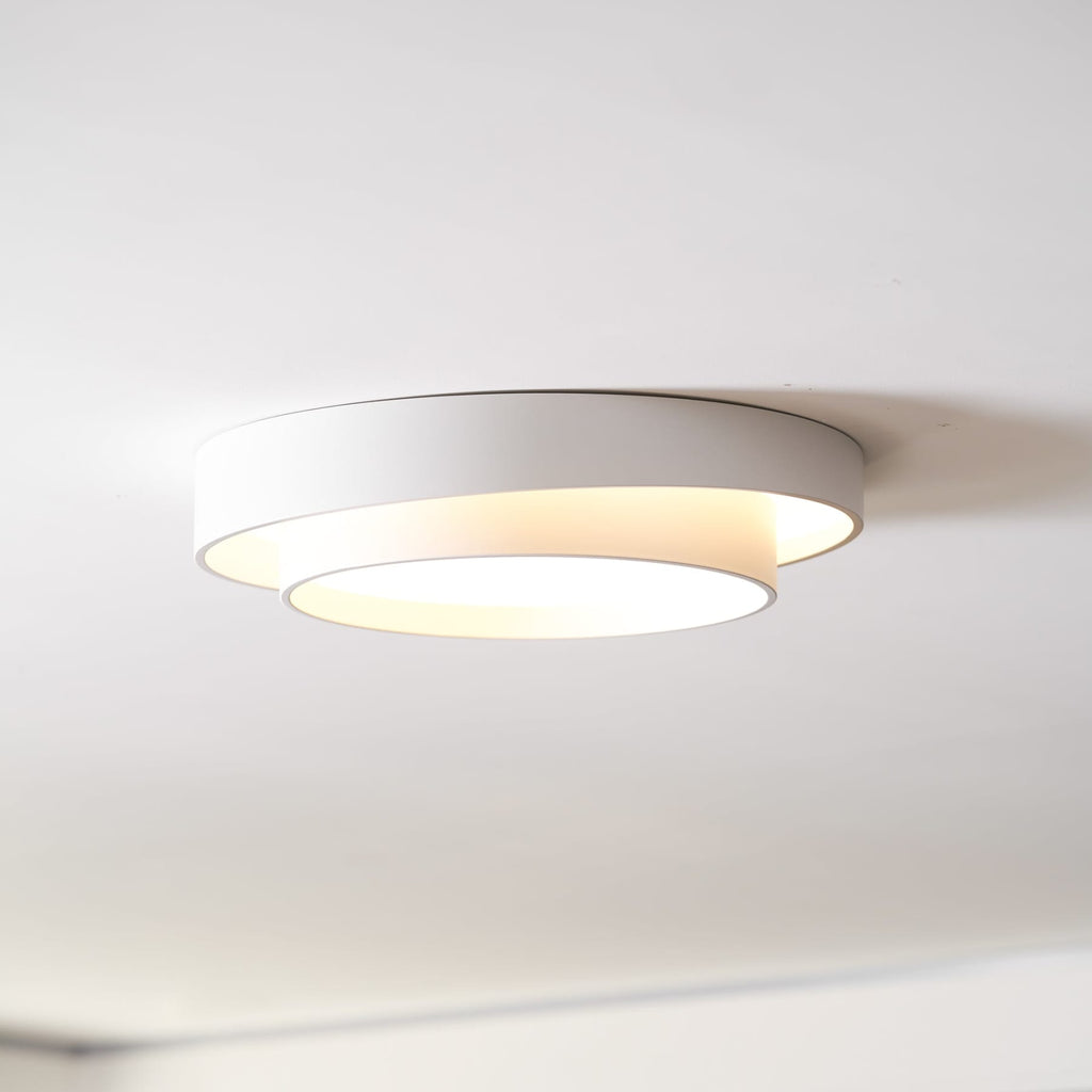 Minimalist Metal Flush Mount Ceiling Light With Bright Daylight LED — Greenwich Home & Living