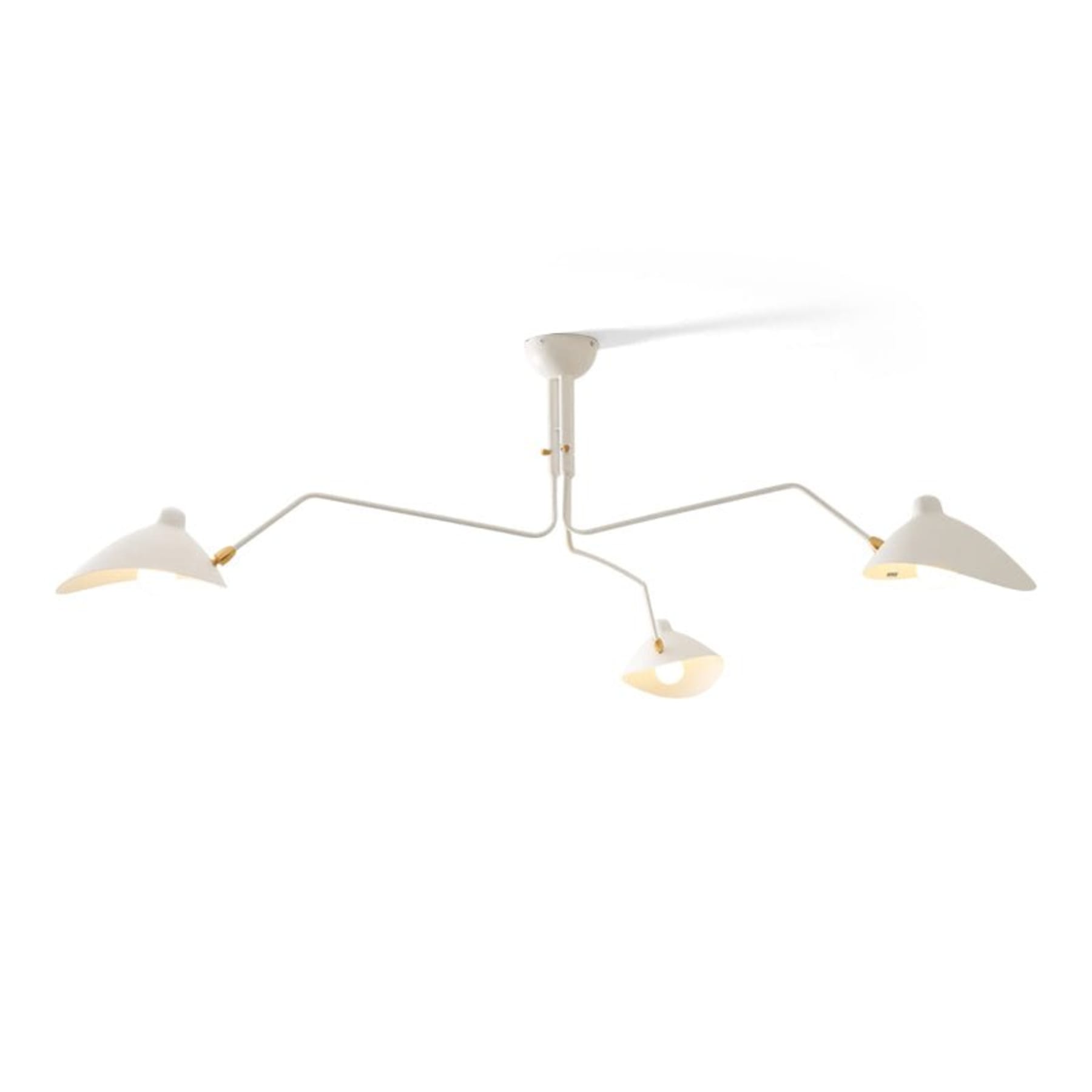 Modern Linear Metal Ceiling Light With Adjustable Color Temperature in White — Greenwich Home & Living