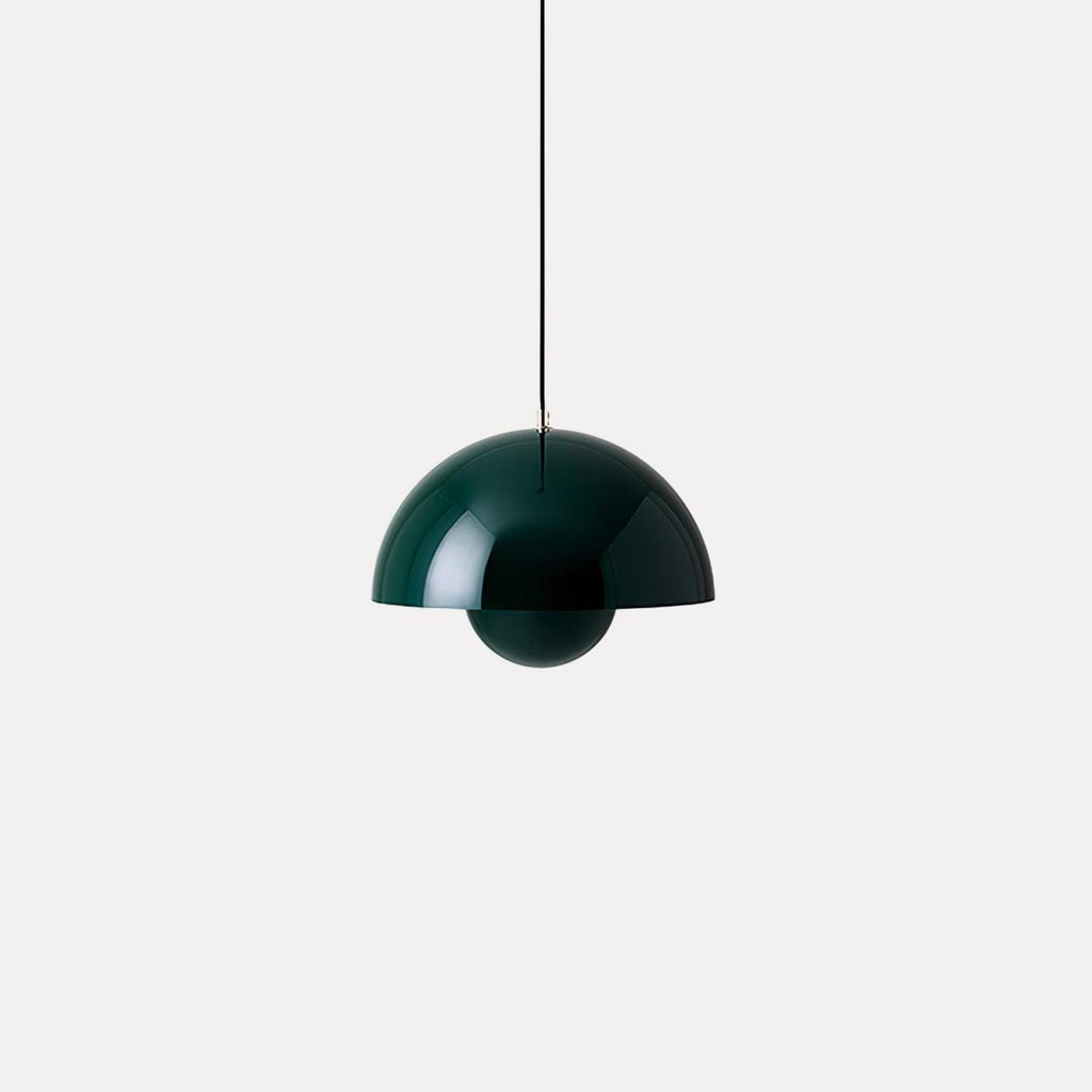 Modern Metal Pendant Light With Adjustable Color Temperature in Dark Green — Greenwich Home & Living