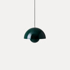 Modern Metal Pendant Light With Adjustable Color Temperature in Dark Green — Greenwich Home & Living