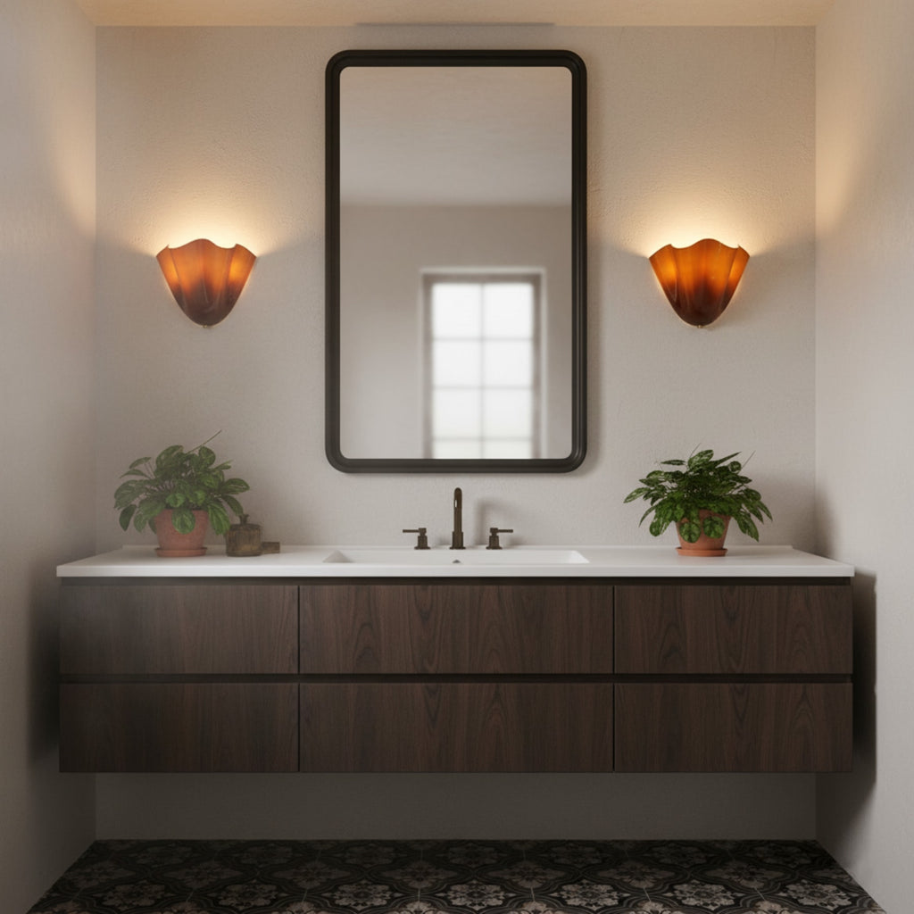 Retro Glass Wall Light With Warm Glow for Living Room and Hallway — Greenwich Home & Living