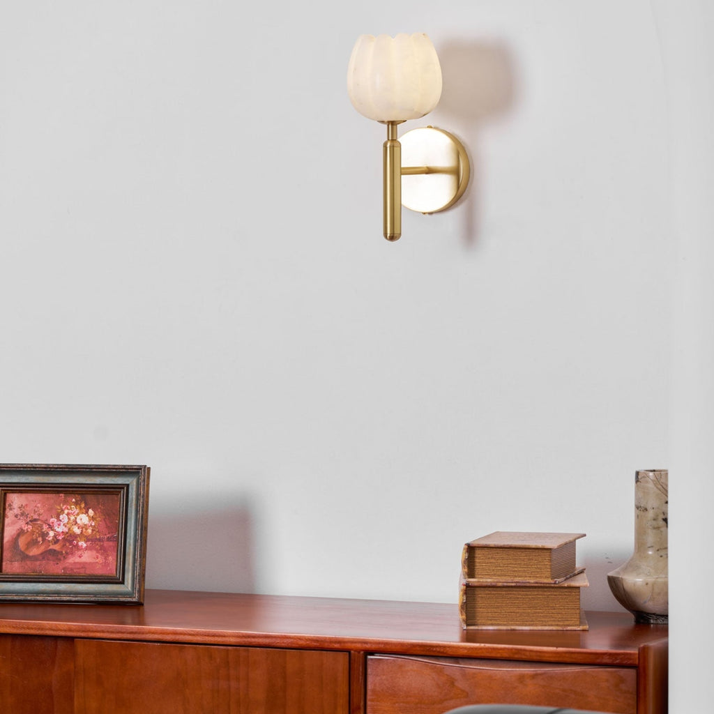 Contemporary Iron and Glass Wall Light With Dual Color Temperature — Greenwich Home & Living
