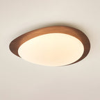 Scandinavian Wood Flush Mount Ceiling Light With Adjustable Color Temperature — Greenwich Home & Living