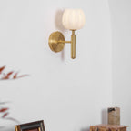 Contemporary Iron and Glass Wall Light With Dual Color Temperature — Greenwich Home & Living