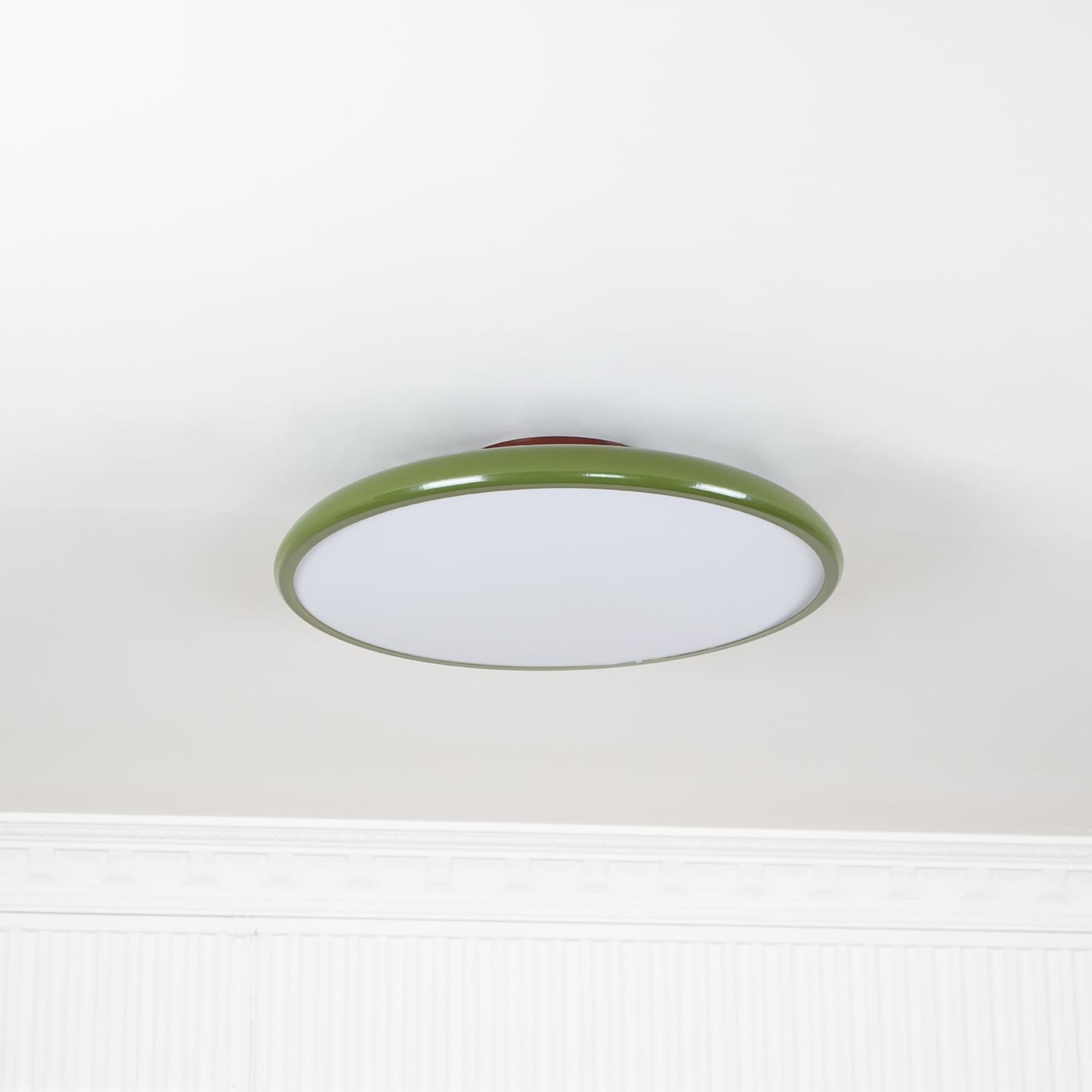 Retro Metal Semi-Flush Mount Ceiling Light With Three-Color Light — Greenwich Home & Living