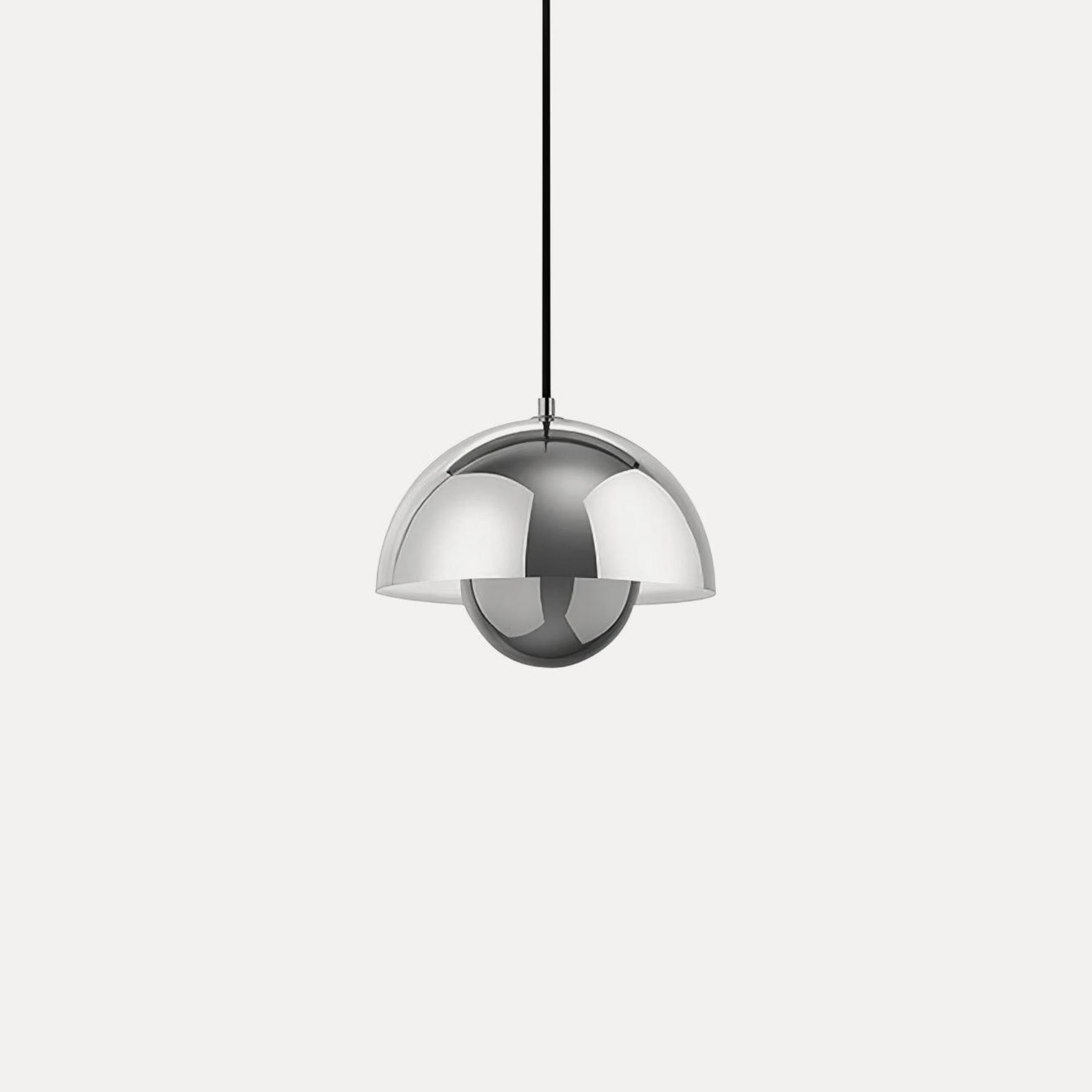 Modern Metal Pendant Light With Adjustable Color Temperature in Silver — Greenwich Home & Living
