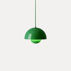 Modern Metal Pendant Light With Adjustable Color Temperature in Green — Greenwich Home & Living